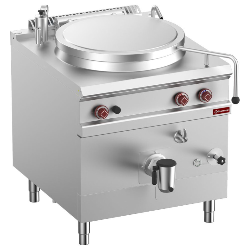DIAMOND - Marmite gaz- cuve 150 litres chauffage indirect- sur meuble