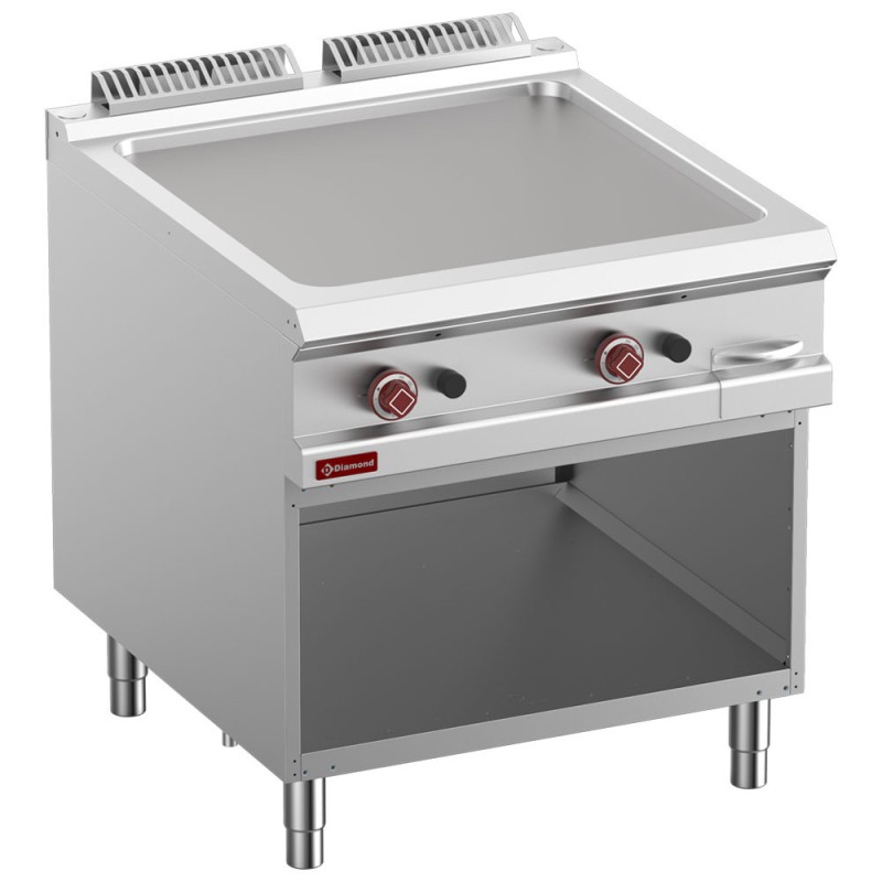 DIAMOND - Plaque de cuisson lisse gaz - armoire ouverte