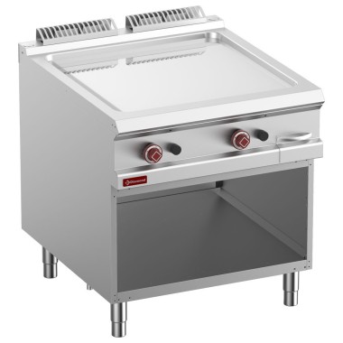 DIAMOND - Plaque de cuisson gaz - chromée module 1/1 - armoire ouverte