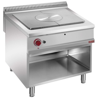 DIAMOND - Fourneau taque coup de feu gaz-armoire ouverte