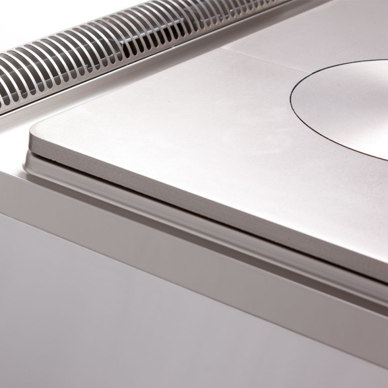 DIAMOND - Fourneau taque coup de feu gaz-armoire ouverte