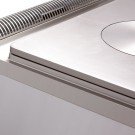 DIAMOND - Fourneau taque coup de feu gaz-armoire ouverte