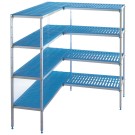 DIAMOND - Kit rayonnage aluminium en -l- 4 niveaux maxicold