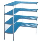 DIAMOND - Kit rayonnage aluminium en -l- 4 niveaux maxicold