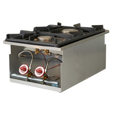 DIAMOND - Cuisinière gaz 2 feux vifs - à encastrer