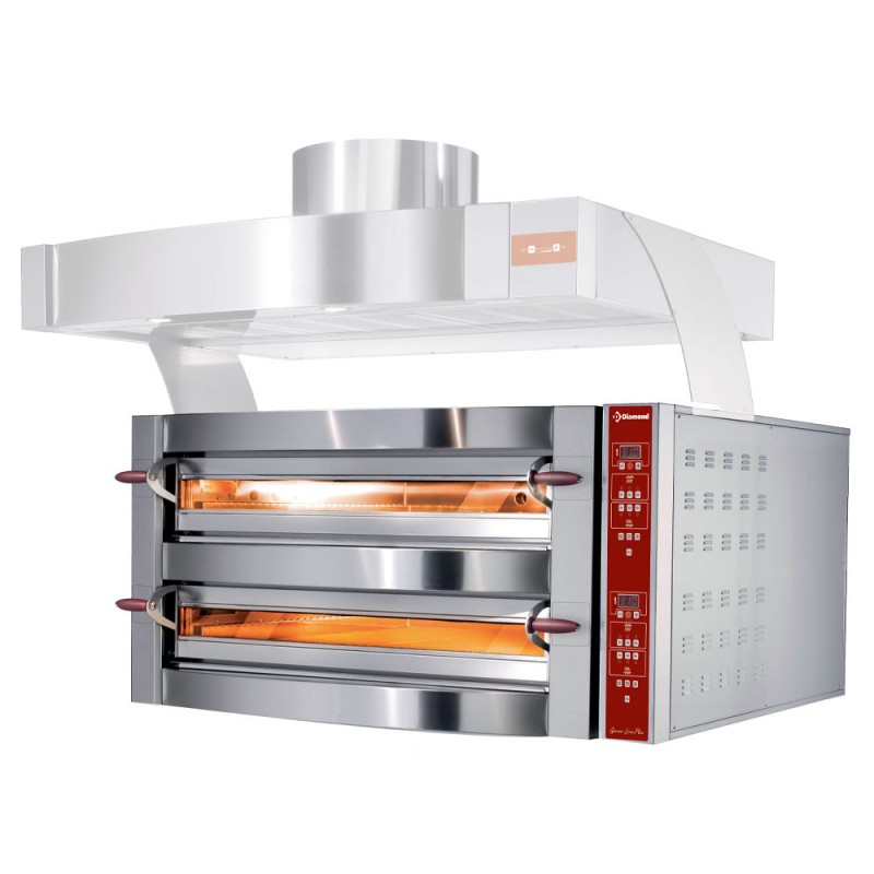 DIAMOND - Four électrique- 2 chambres- 2x 6 pizzas Ø 350 mm