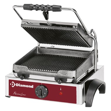 DIAMOND - Grill panini électrique - plaques rainurées