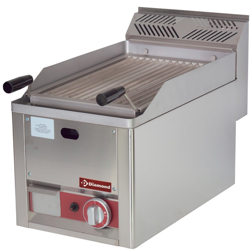 DIAMOND - Grill pierre de lave gaz -top-
