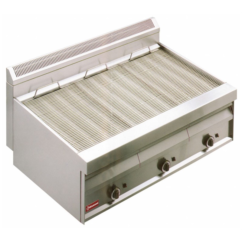 DIAMOND - Grill-vapeur gaz avec grille de cuisson en -o-top-