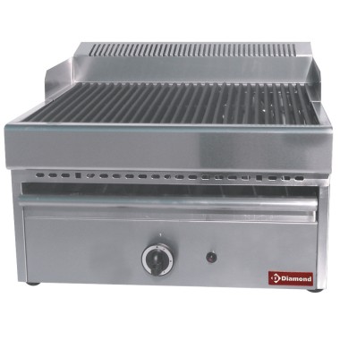 DIAMOND - Grill-vapeur gaz avec grille de cuisson en fonte -top-