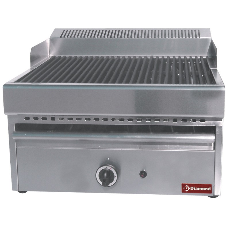 DIAMOND - Grill-vapeur gaz avec grille de cuisson en fonte -top-