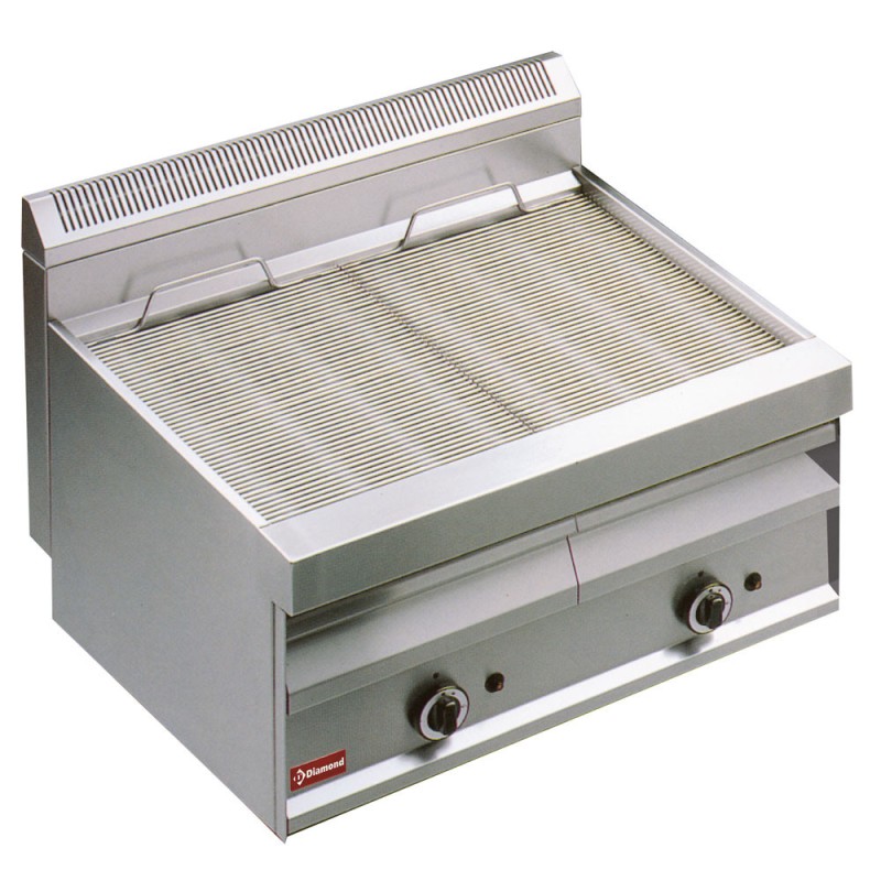 DIAMOND - Grill-vapeur gaz avec grille de cuisson en -o- top-