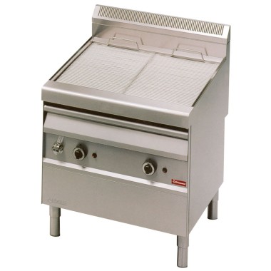 DIAMOND - Grill-vapeur gaz avec grille de cuisson en-o- sur meuble