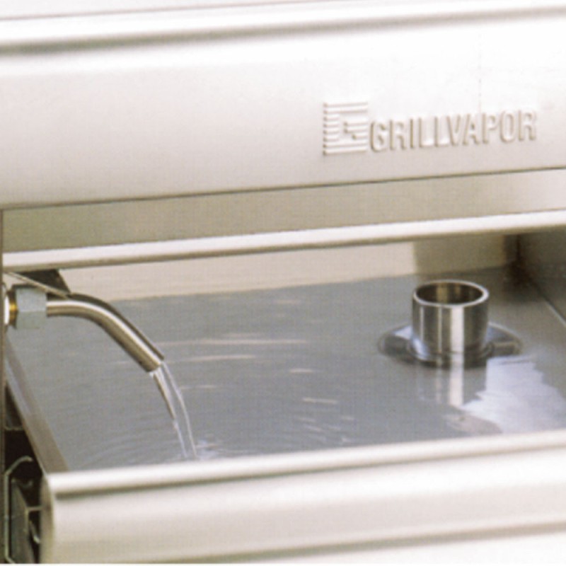 DIAMOND - Grill-vapeur gaz avec grille de cuisson en-o- sur meuble