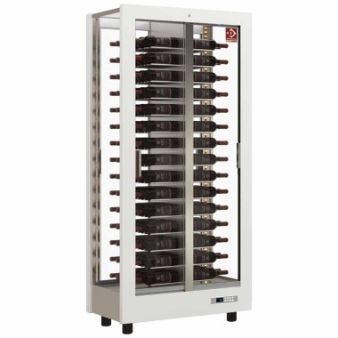 DIAMOND - Ensemble vitrine - traversante - déco blanc mat