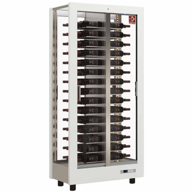 DIAMOND - Ensemble vitrine - traversante - déco blanc mat