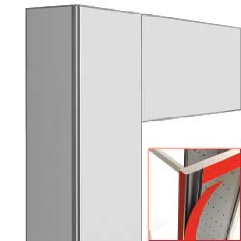 DIAMOND - Ensemble vitrine - traversante - déco blanc mat