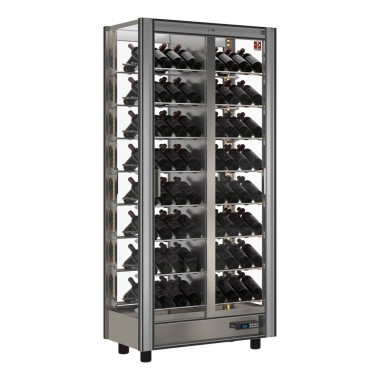 DIAMOND - Vitrine réfrigérée à vins 530 litres- traversant - modulable