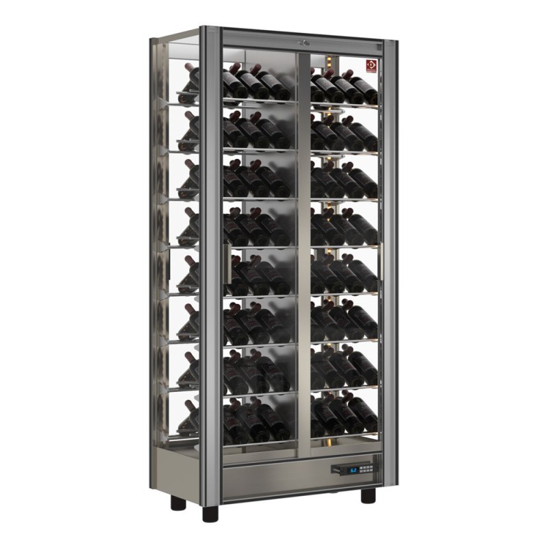 DIAMOND - Vitrine réfrigérée à vins 530 litres- traversant - modulable