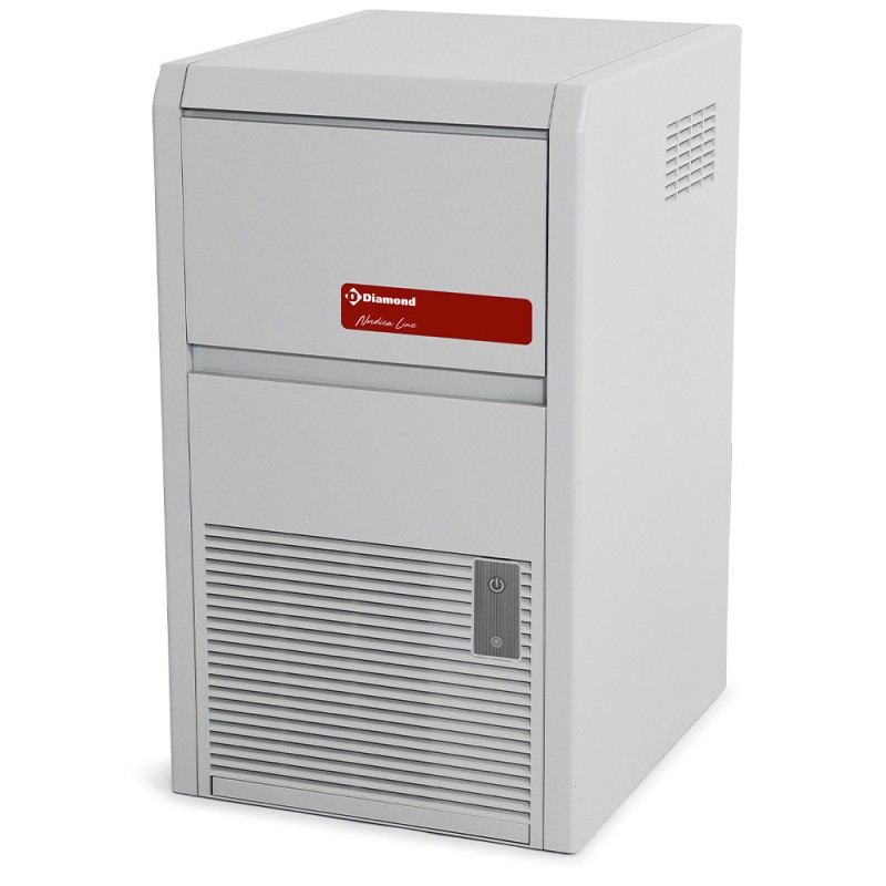 DIAMOND - Machine à glaçons pleins 22 kg - avec réserve - eau