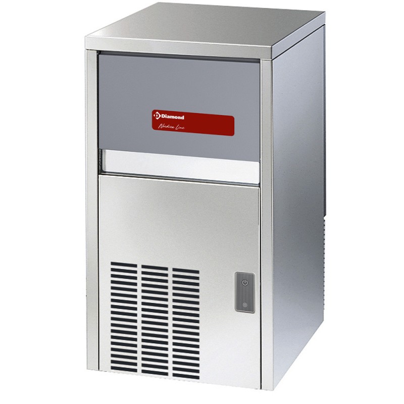 DIAMOND - Machine à glaçons pleins 29 kg - avec réserve - eau