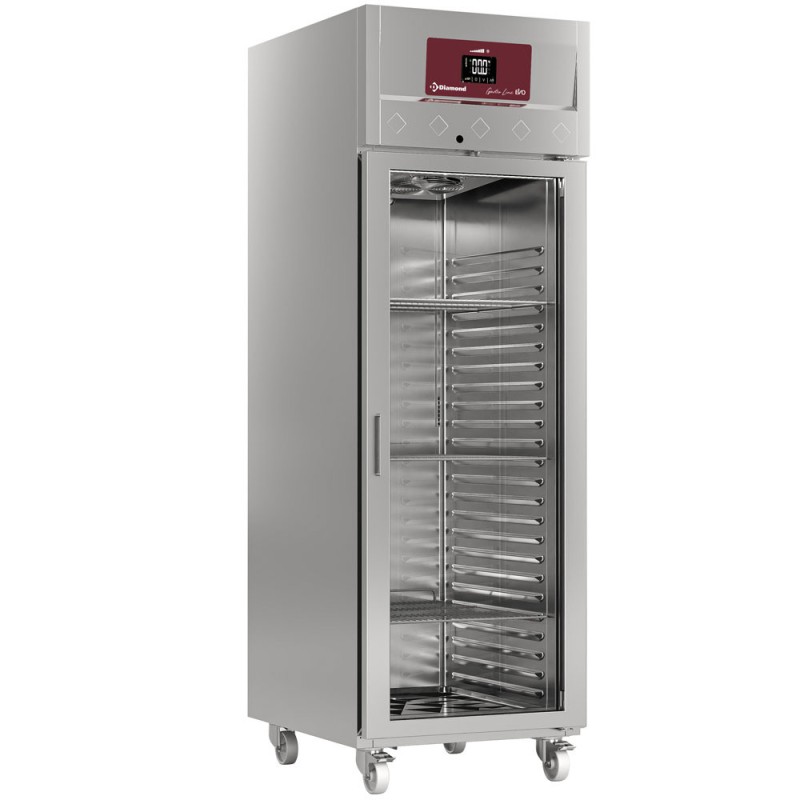 DIAMOND - Armoire de congélation ventilée 700 litres 1 porte vitrée GN 2/1 -  sur roues