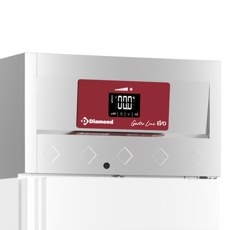 DIAMOND - Armoire de congélation ventilée 700 litres 1 porte vitrée GN 2/1 -  sur roues