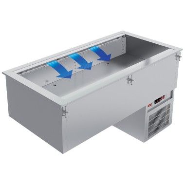 DIAMOND - Elément cuve réfrigérée - ventilée - 4x GN 1/1