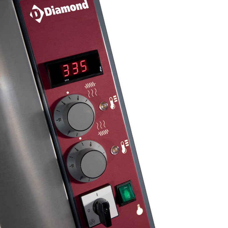 DIAMOND - Four électrique à pizzas "extra large" - 2x 6 pizzas Ø 350 mm