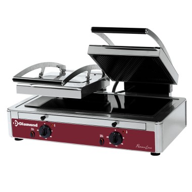 DIAMOND - Grill panini double vitrocéramique