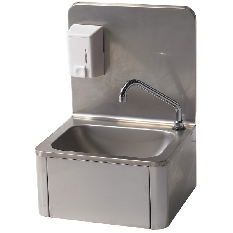 DIAMOND - Lave-mains mural avec distributeur de savon 500 ml