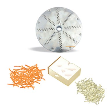 DIAMOND - Disque râpe mozzarella/fromage 7 mm