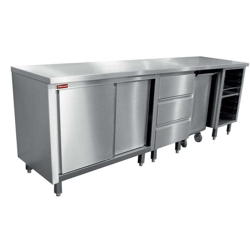 DIAMOND - Meuble pâtisserie 2000 composé mcp-3t/05 + mcp-tr/05 + mcp-ap/10 + mcp-top/20