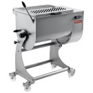 DIAMOND - Mélangeur à viande en inox 80 kg - piètement sur roues