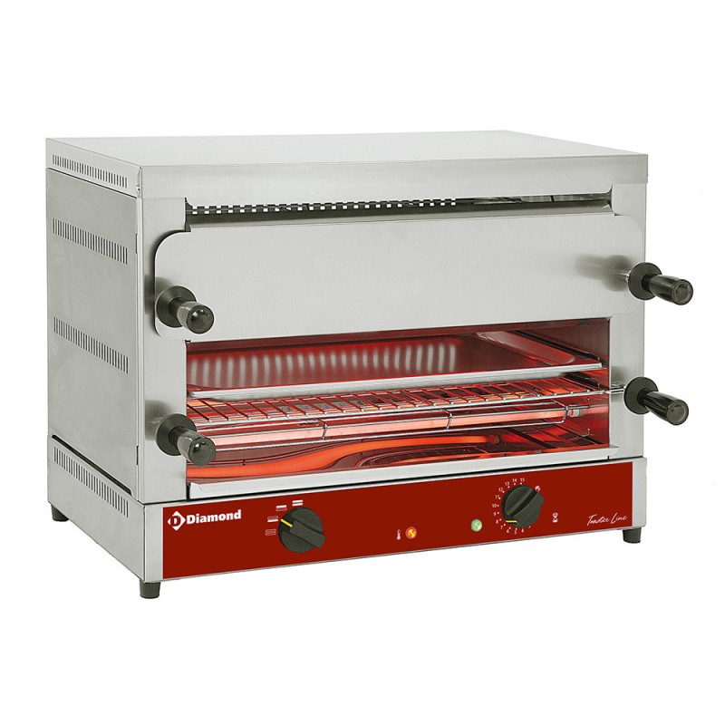 DIAMOND - Toaster-salamandre GN 1/1 électrique - 2 étages (520x320) - à "quartz"