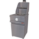DIAMOND - Friteuse gaz heavy duty - 1 cuve ronde - mécanique