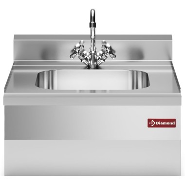 DIAMOND - Evier 400x400xh200, avec robinet mélangeur et siphon