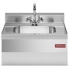 DIAMOND - Evier 400x400xh200, avec robinet mélangeur et siphon