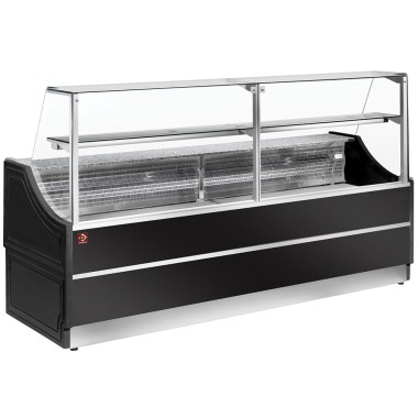 DIAMOND - Comptoir vitrine réfrigérée vitre droite 90 sans réserve