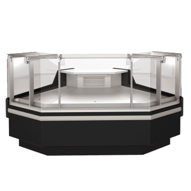 DIAMOND - Angle ouvert 90°, ventilé, 3 faces - noir 