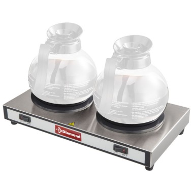 DIAMOND - Plaques chauffantes pour 2 carafes