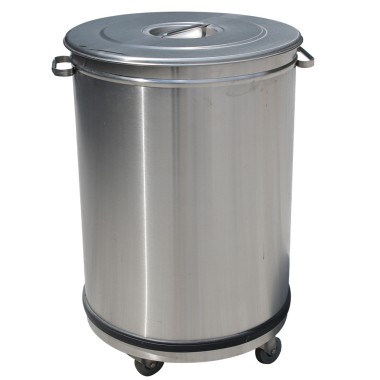 DIAMOND - Poubelle avec couvercle sur roues 50 litres