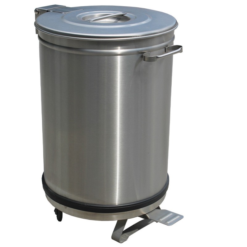DIAMOND - Poubelle avec couvercle à pédale 95 litres