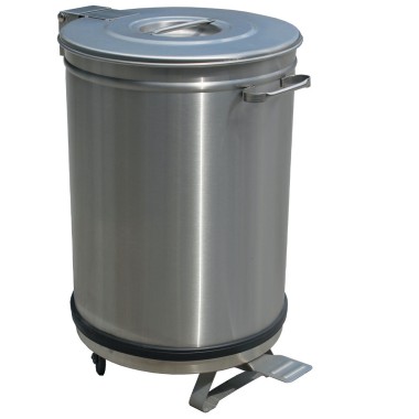 DIAMOND - Poubelle avec couvercle à pédale 50 litres