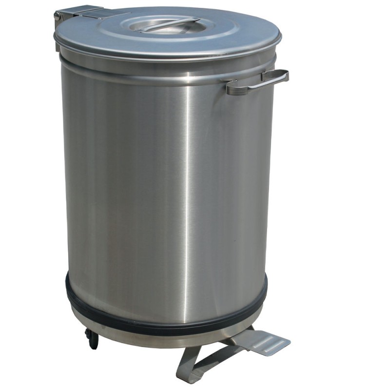 DIAMOND - Poubelle avec couvercle à pédale 50 litres