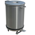 DIAMOND - Poubelle avec couvercle à pédale 50 litres