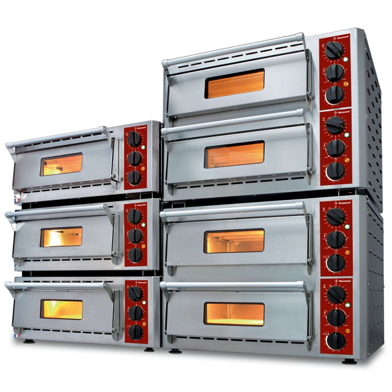 DIAMOND - Four électrique pizzas 2 chambres ( 3 + 3 kw )