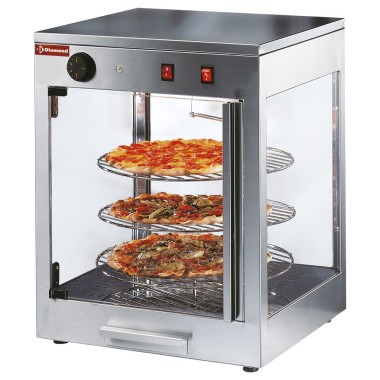 DIAMOND - Vitrine chauffante rotative diamétre 380 mm