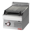 DIAMOND - Grill pierre de lave 1 / 2 module grille en fonte