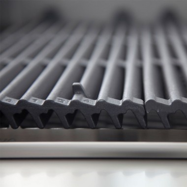 DIAMOND - Grill pierre de lave 1 / 2 module grille en fonte
